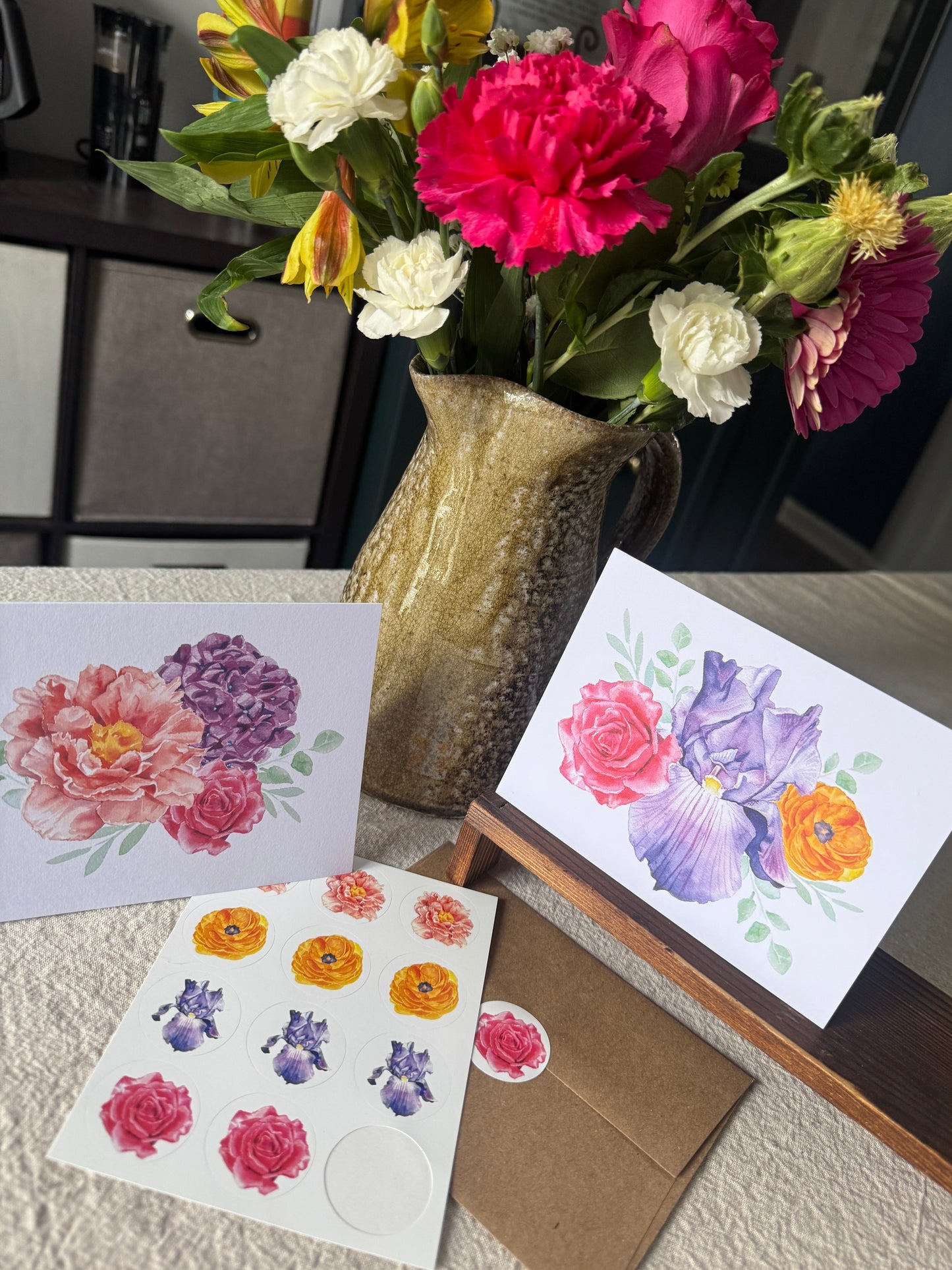 Floral Note Card Set