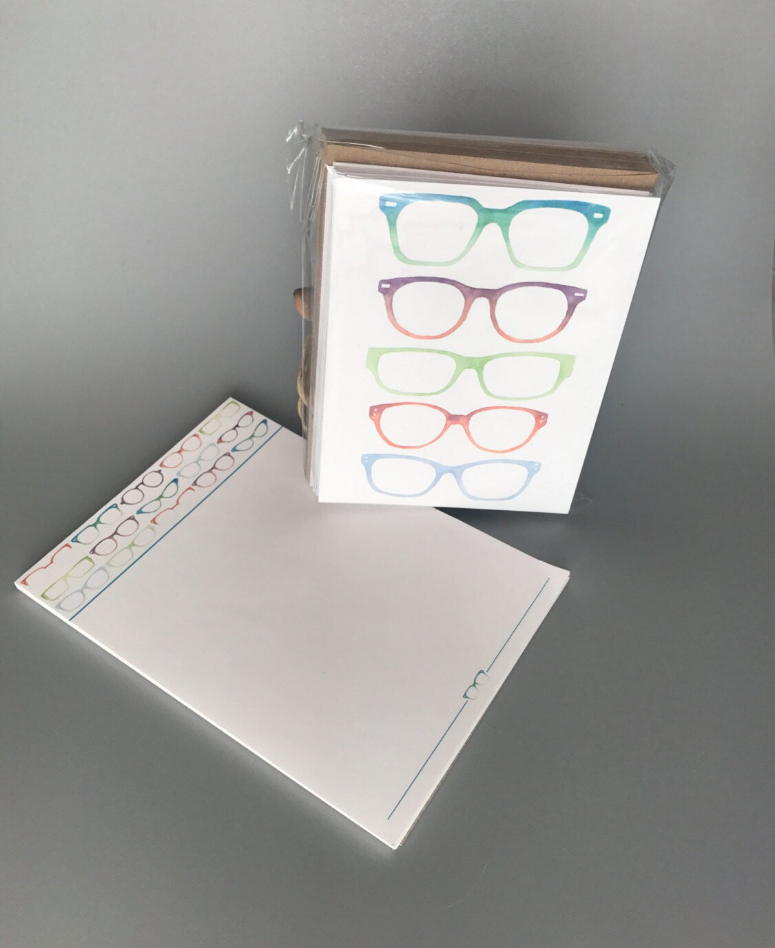 Eye Love Glasses Notepad and Note Card Set