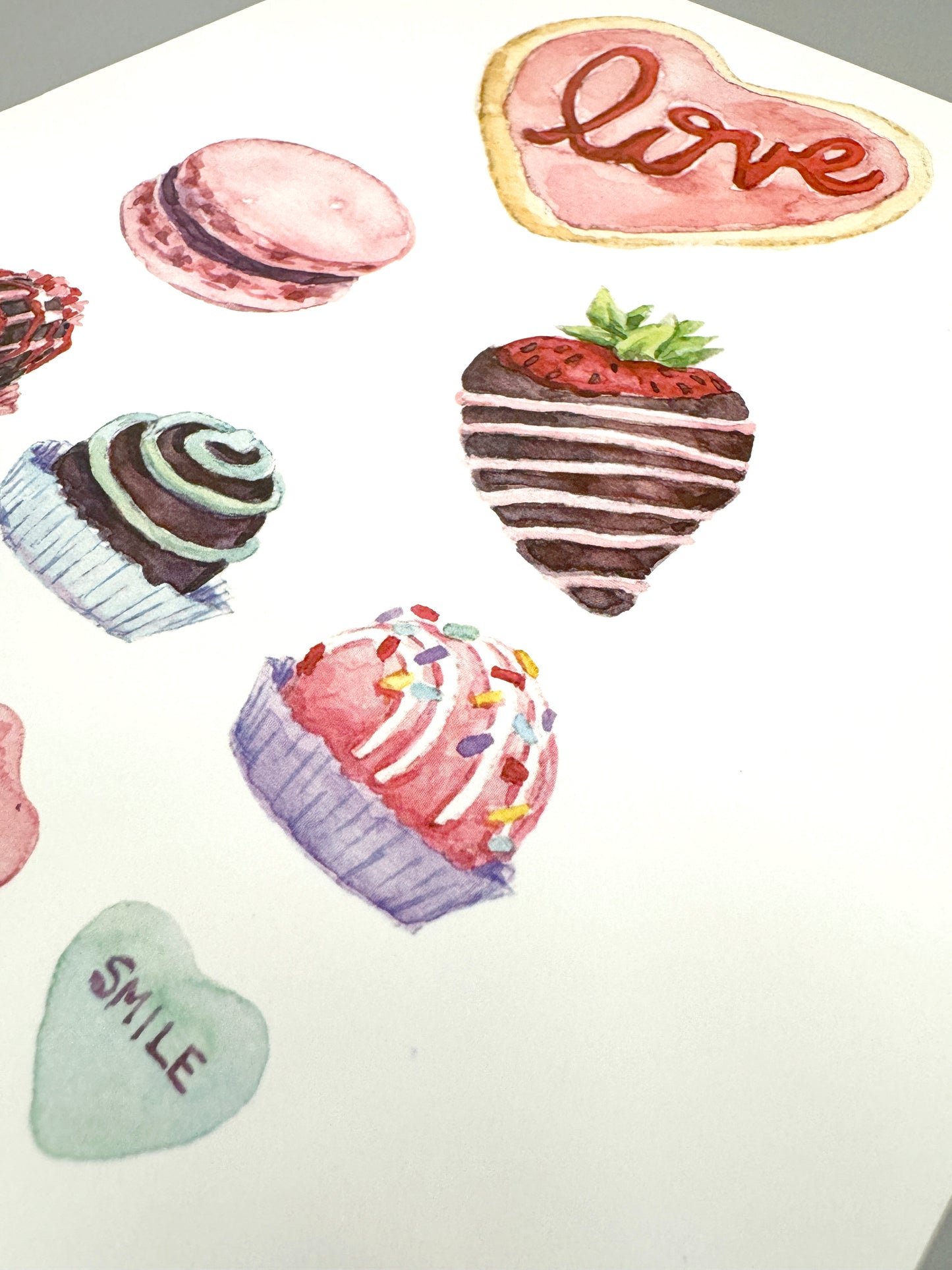 Happy Valentine's Treats Eye Chart Print