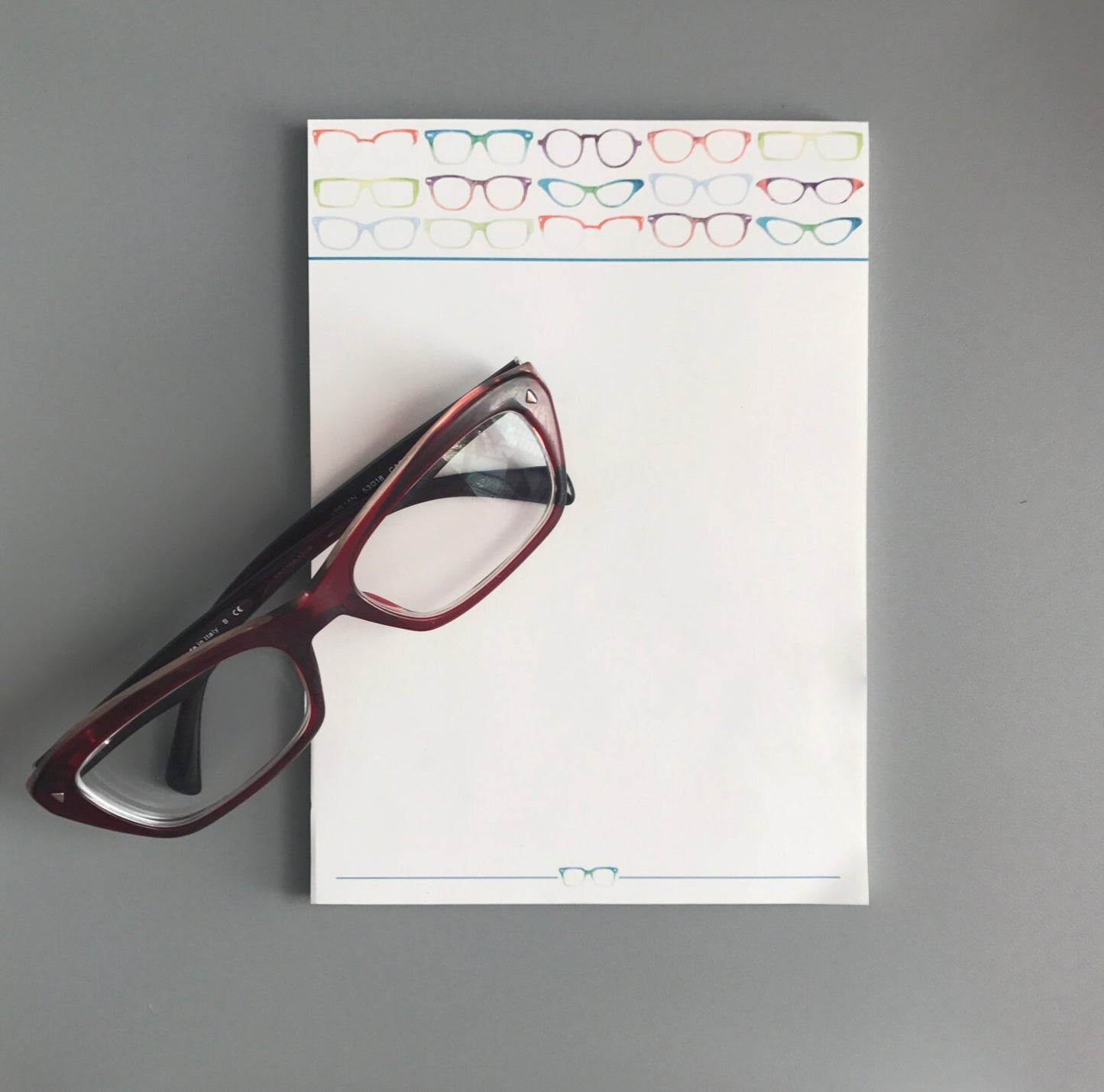 Eye Love Glasses Notepad and Note Card Set