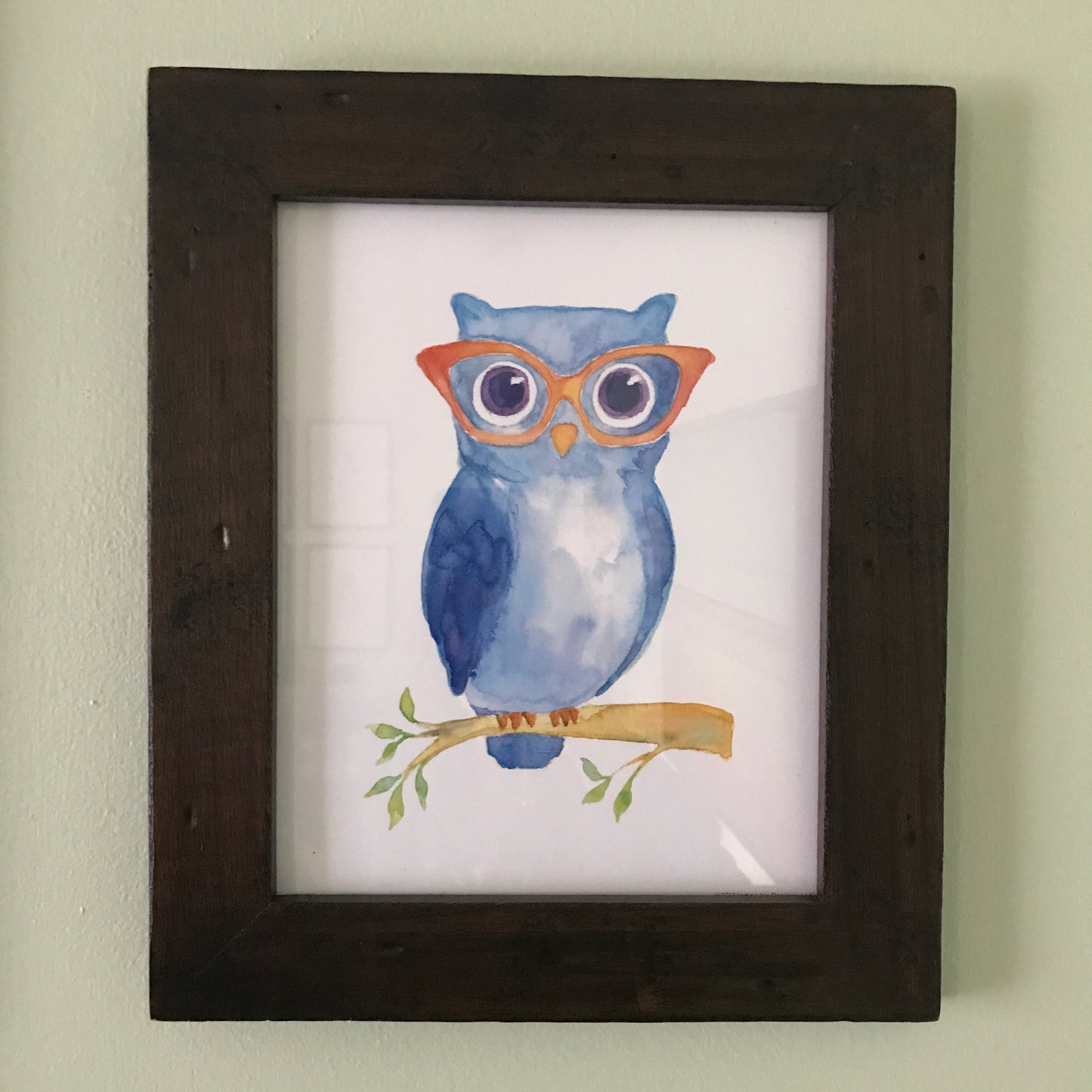 Owl in Glasses Print
