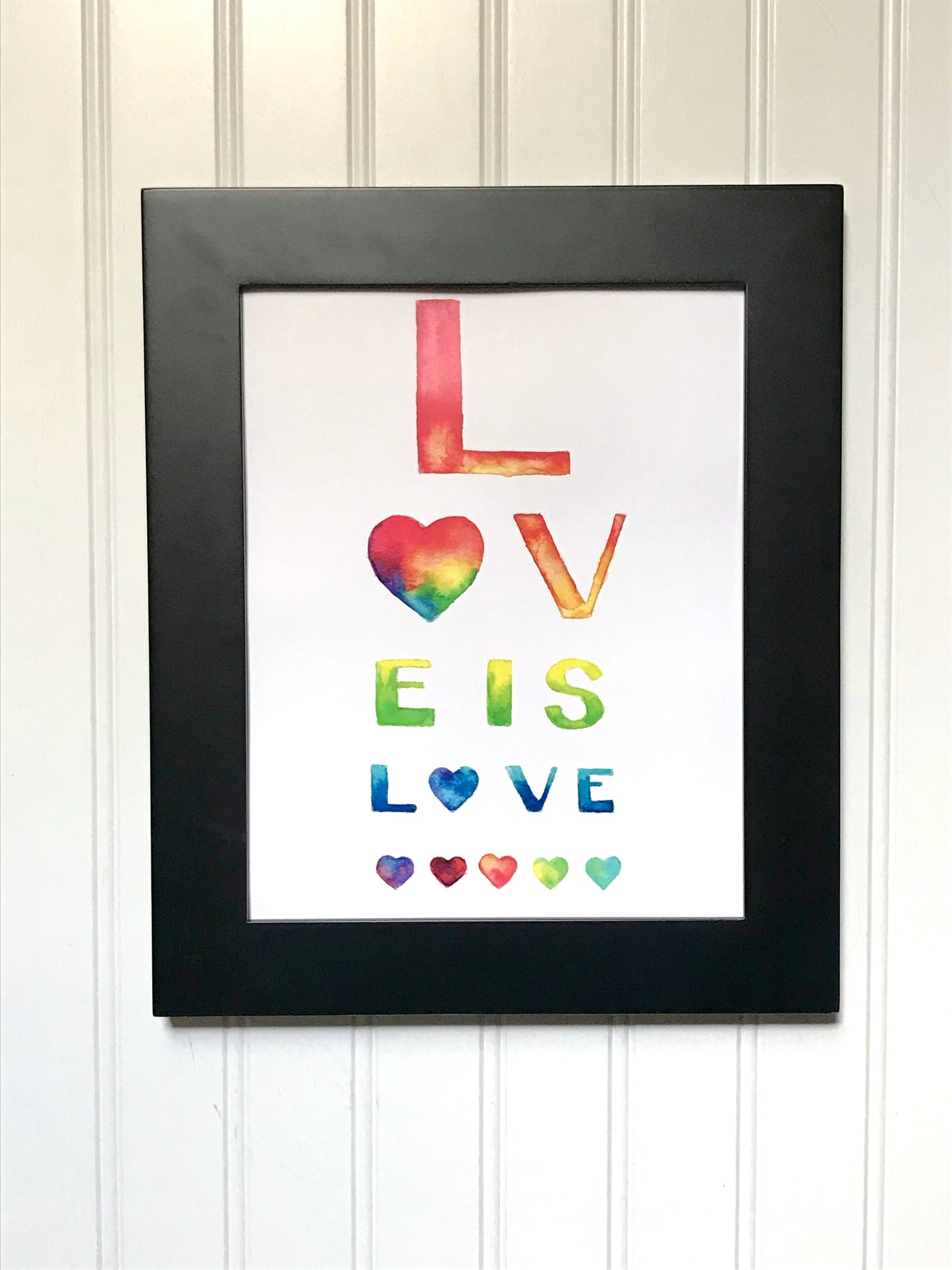 Love is Love Eye Chart Print