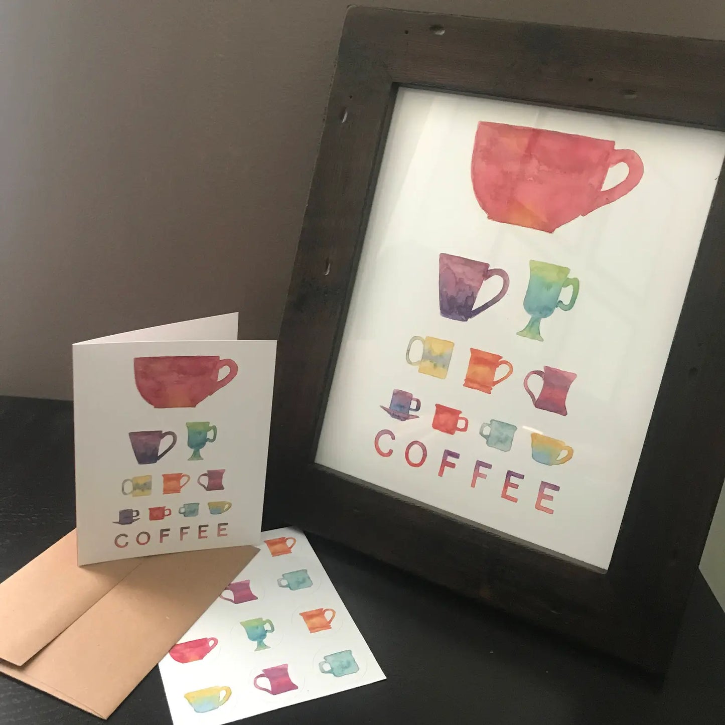 Eye Love Coffee Note Card Set