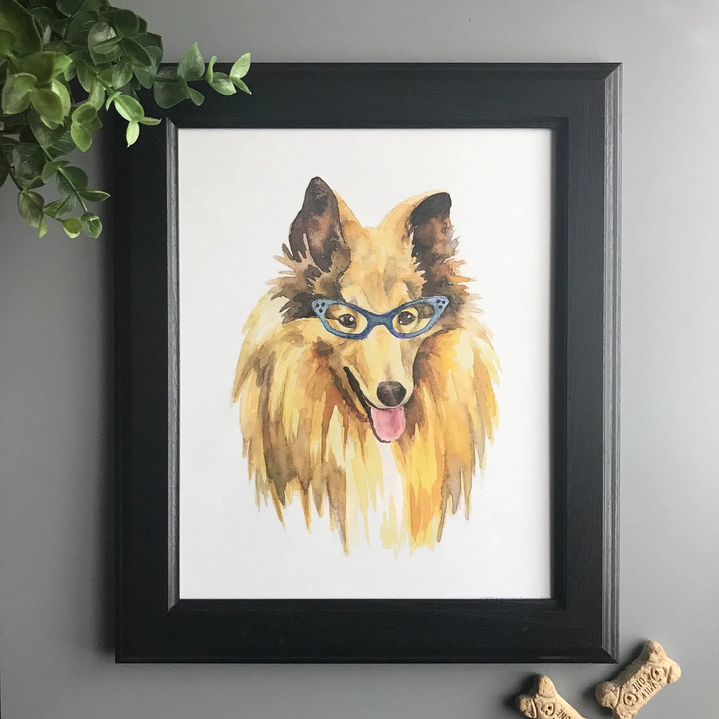 Dogs in Glasses Print