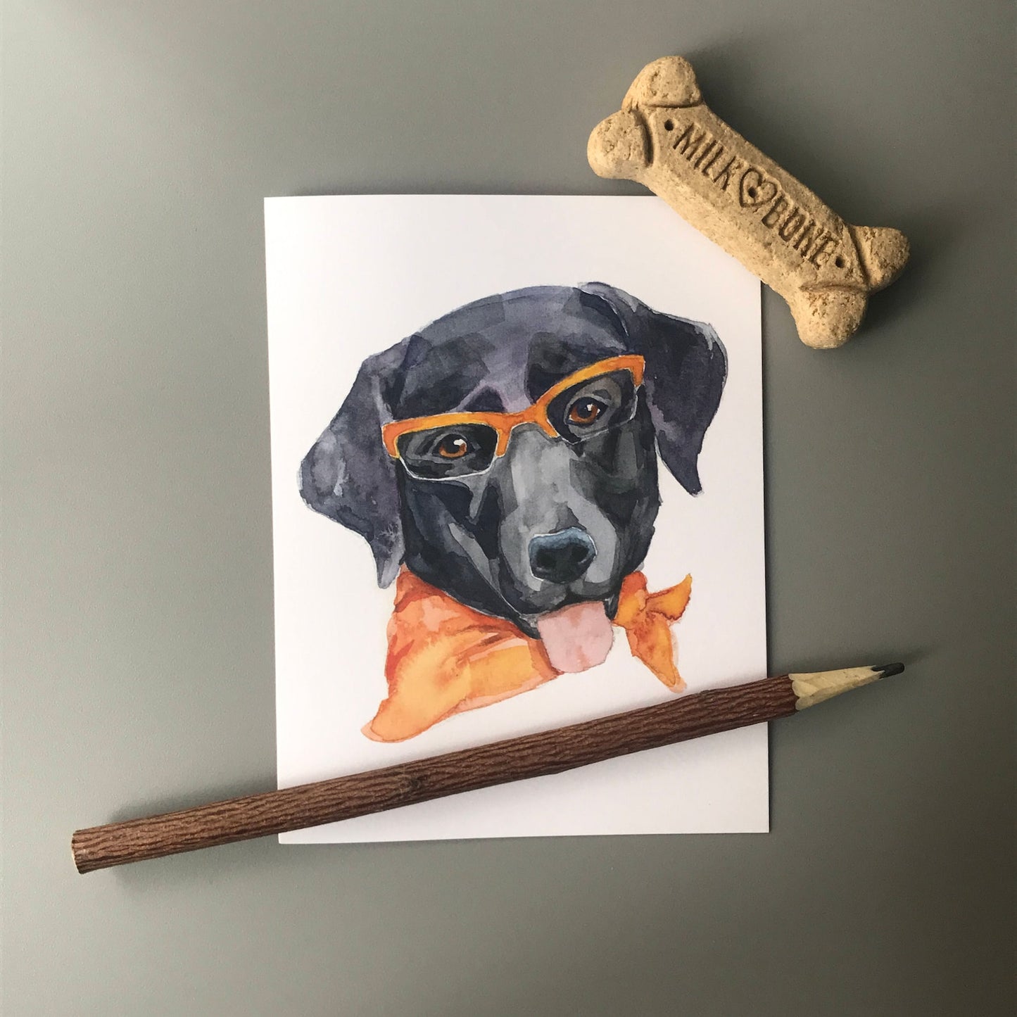 Dogs in Glasses Note Card Set