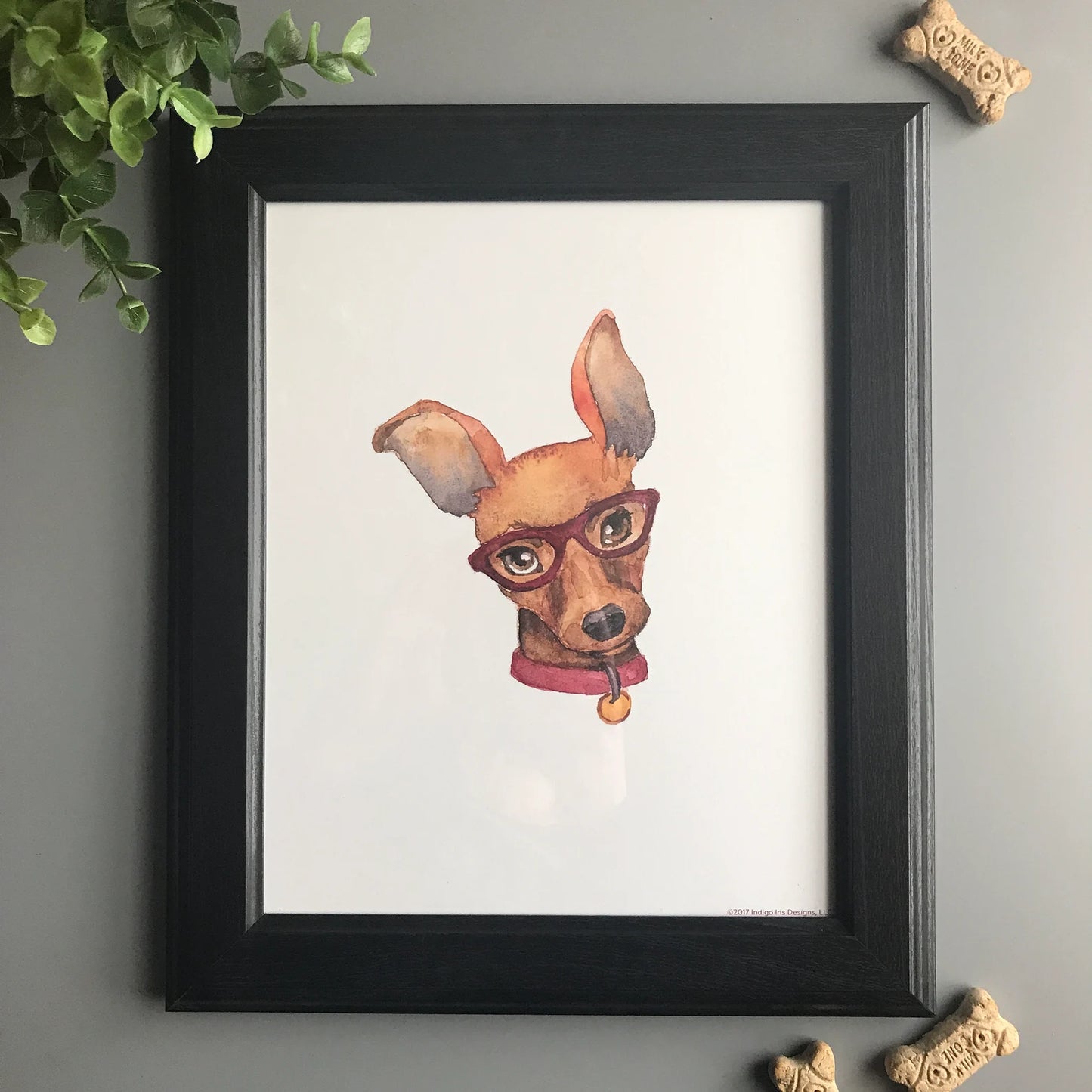 Dogs in Glasses Print