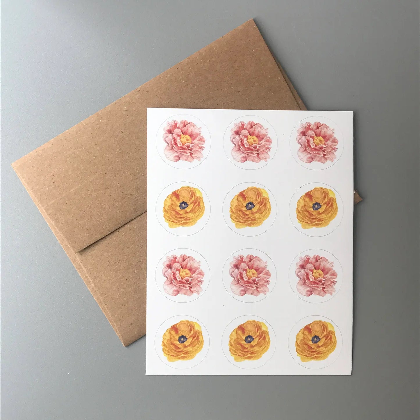 Floral Thank You Note Card Set