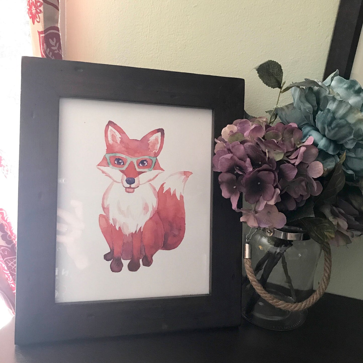 Fox in Glasses Print