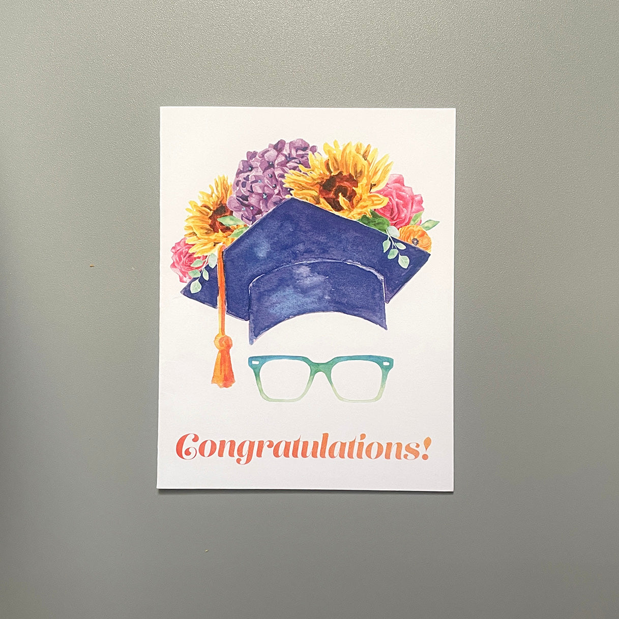 Floral Graduation Card