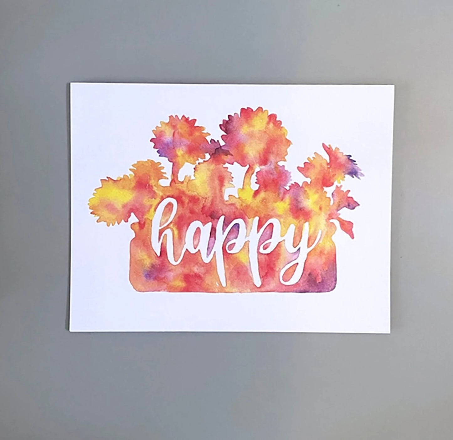 Happy Flowers Note Card Set