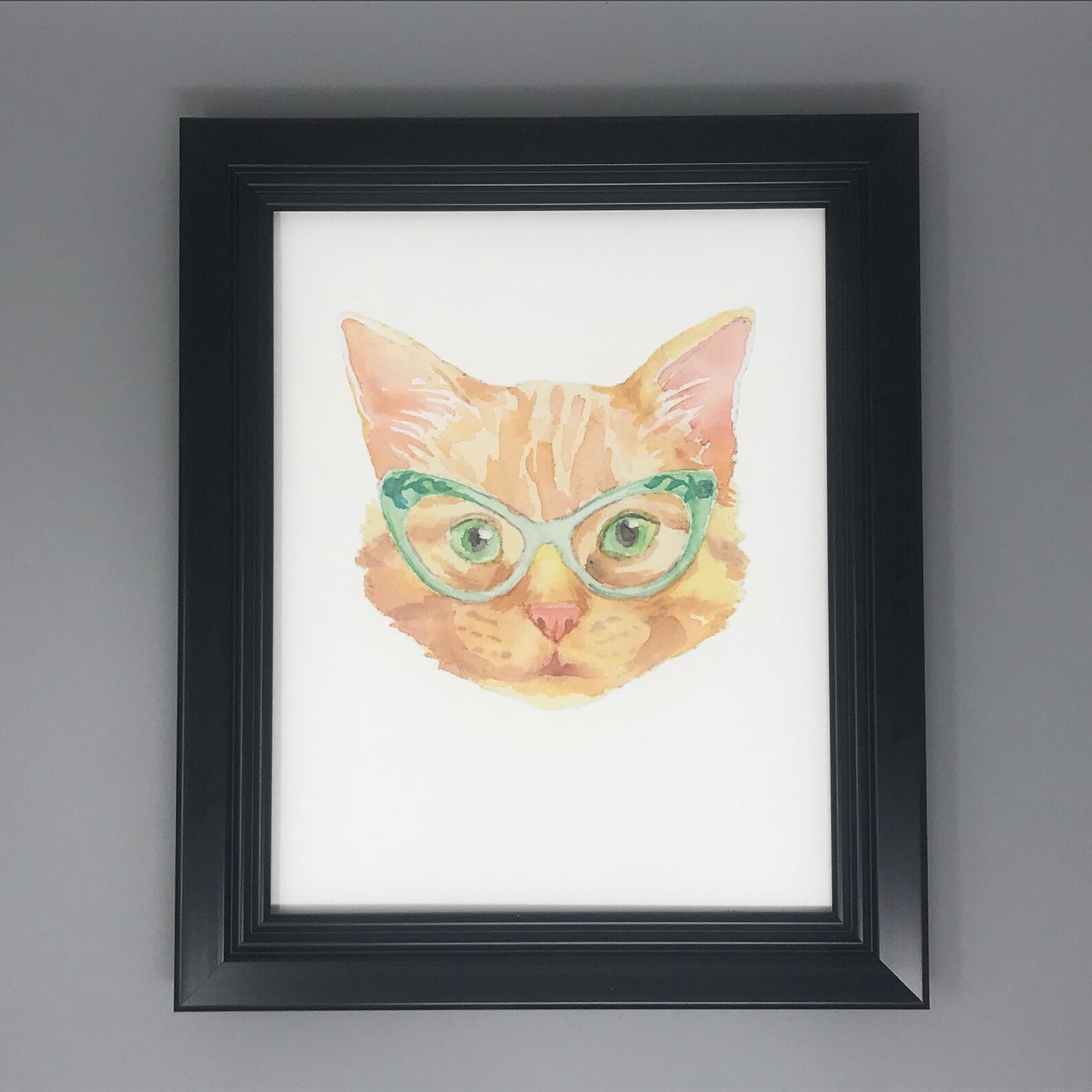 Cats in Glasses Print