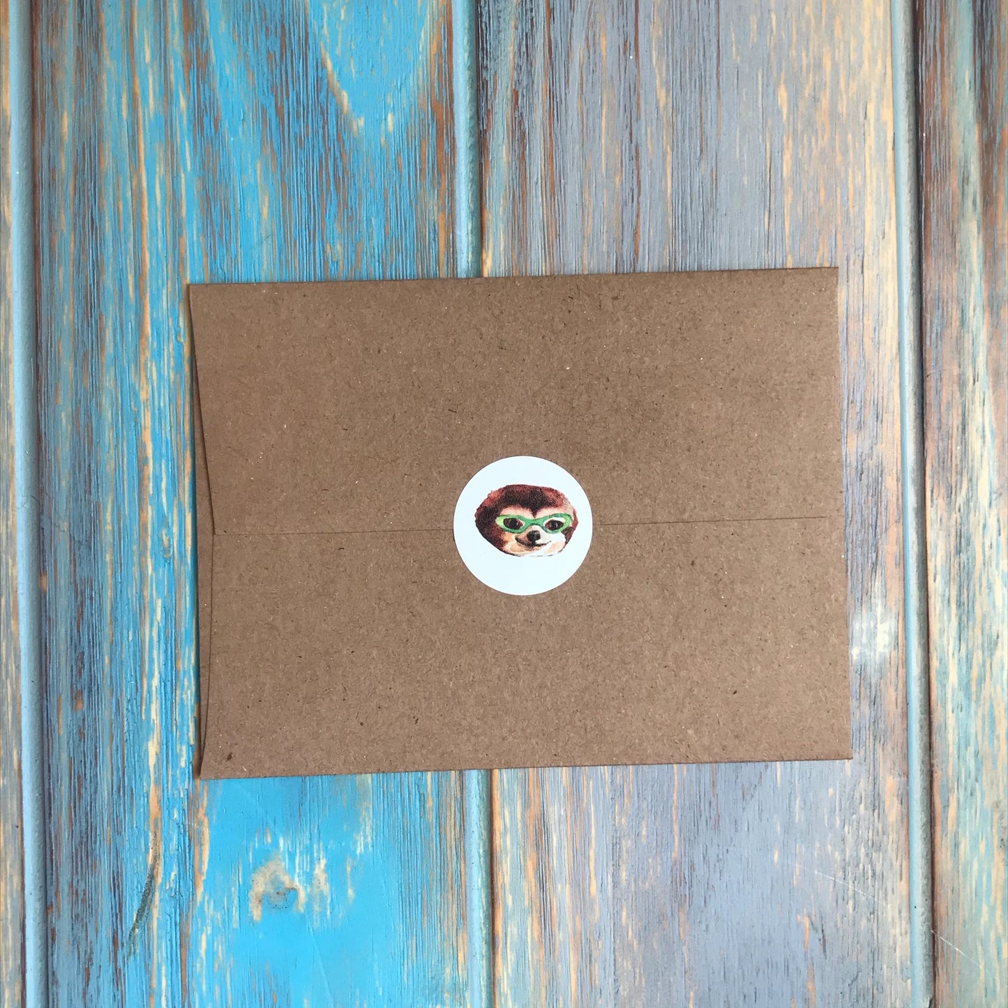 Sloth in Glasses Note Card Set