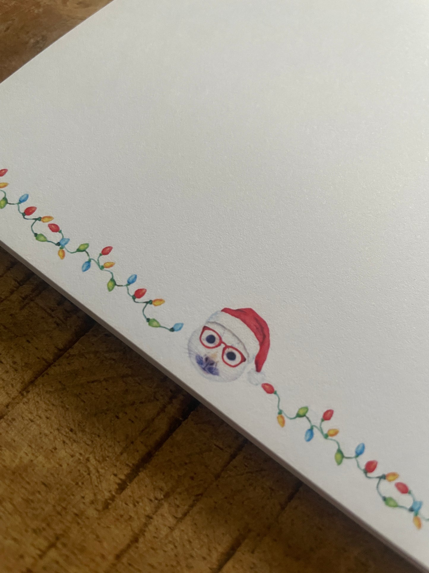 Holiday Animals in Glasses Notepad