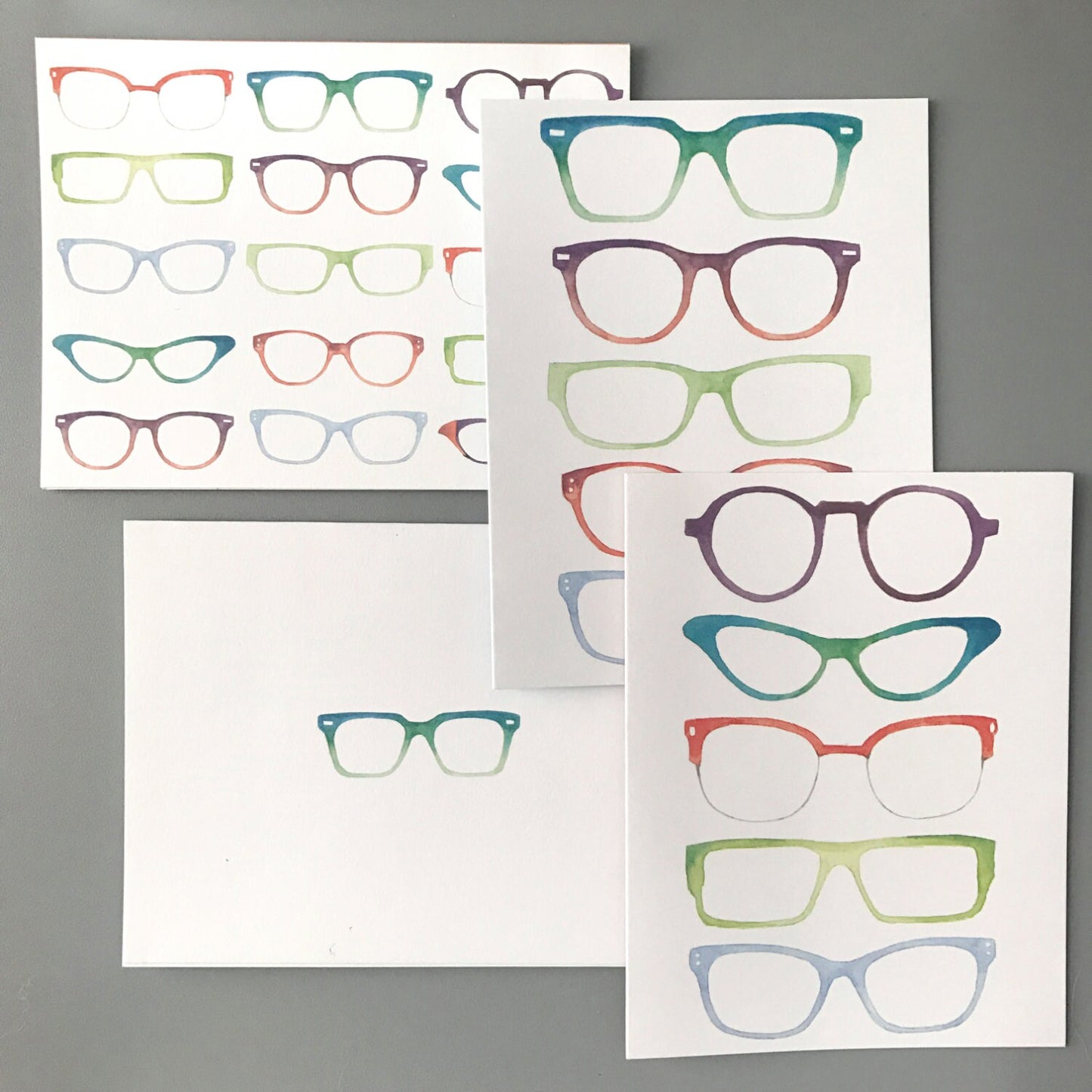 Eye Love Glasses Notepad and Note Card Set