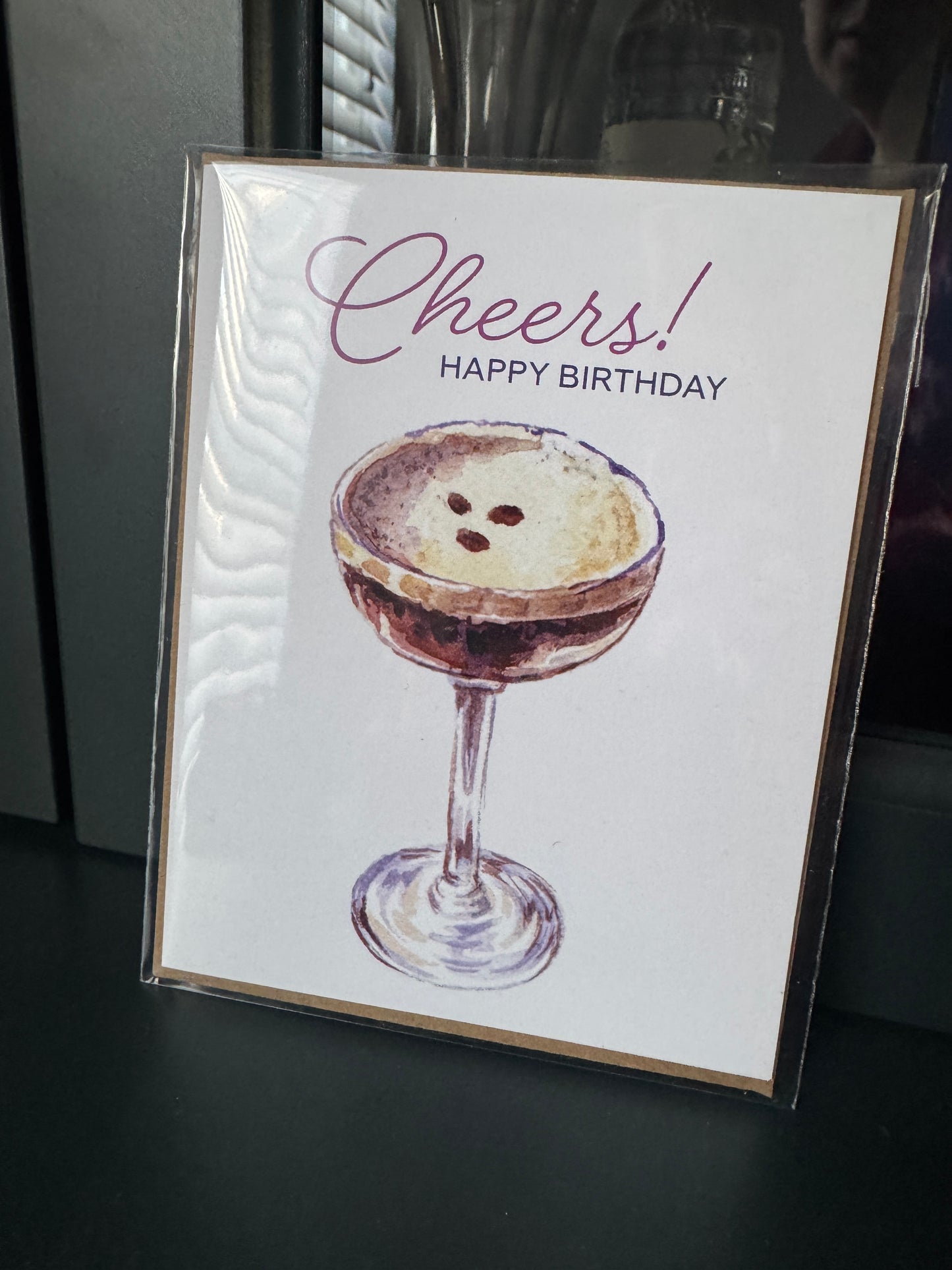 Espresso Martini Birthday Card