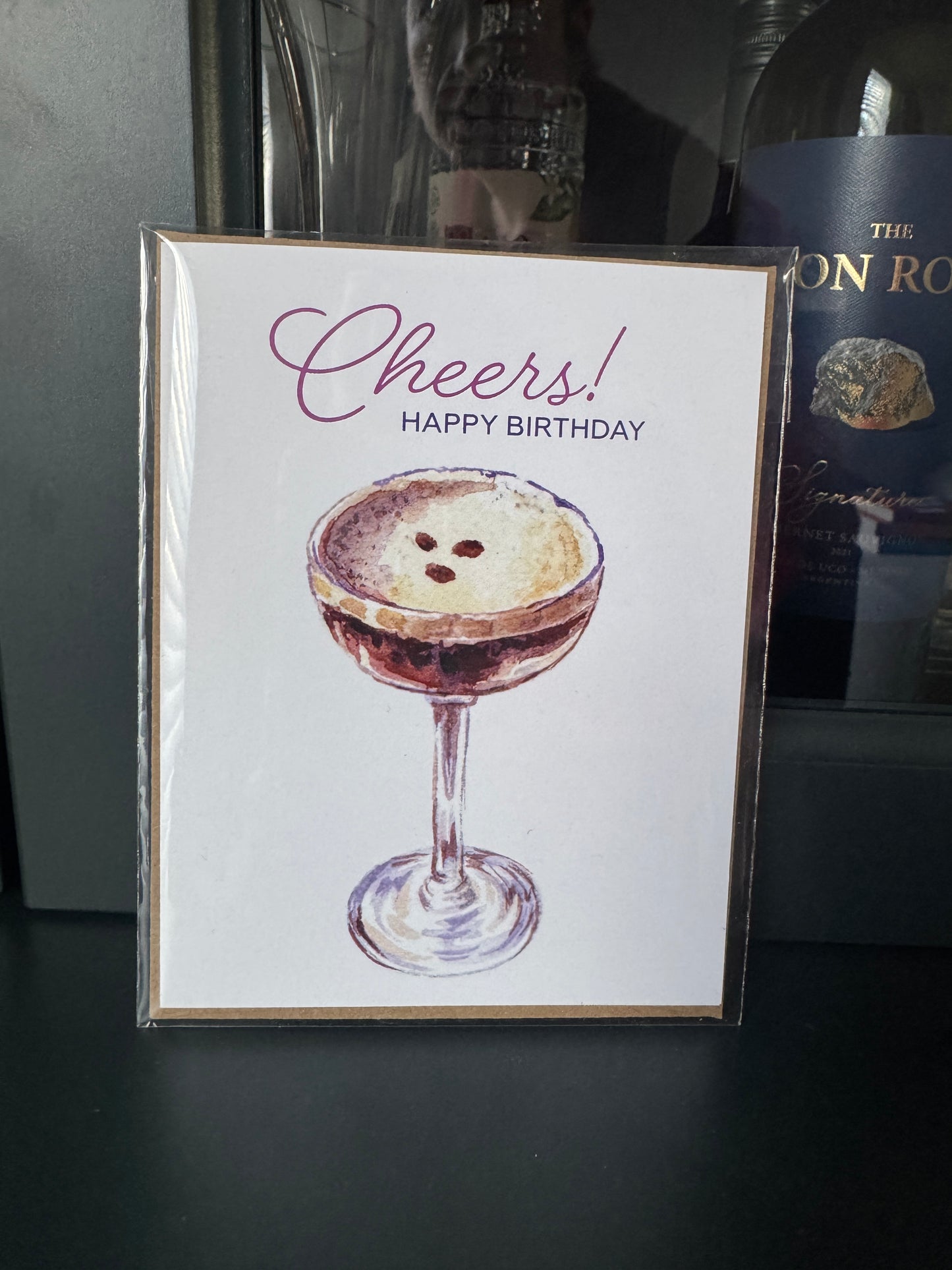 Espresso Martini Birthday Card