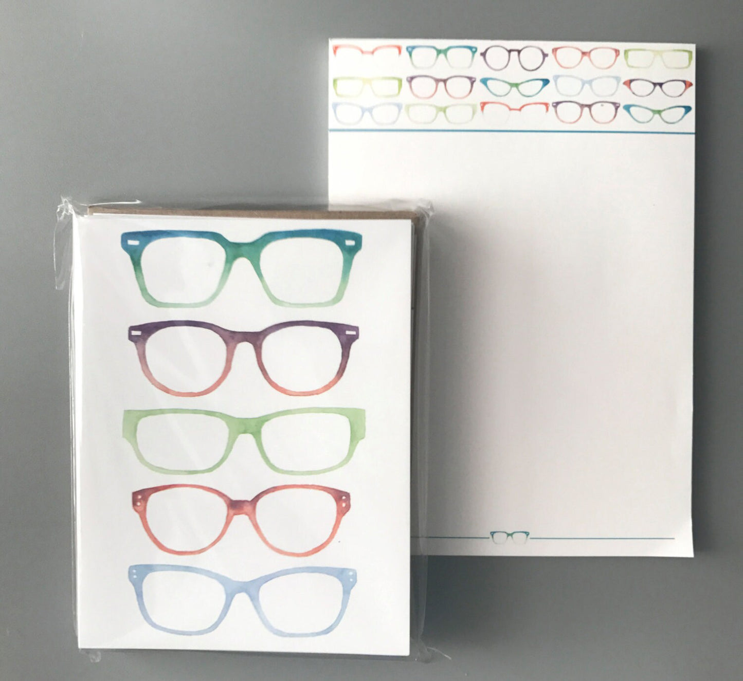 Eye Love Glasses Notepad and Note Card Set