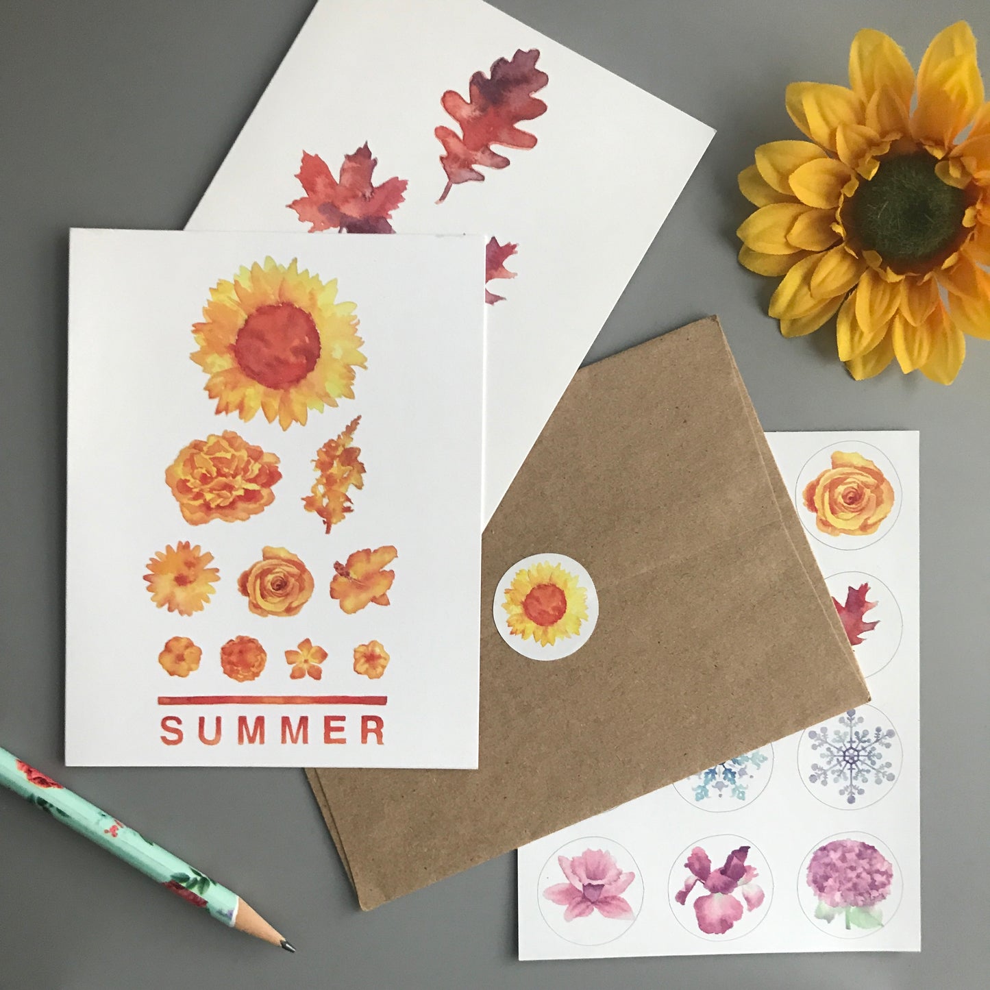 Seasonal Eye Chart Card Set