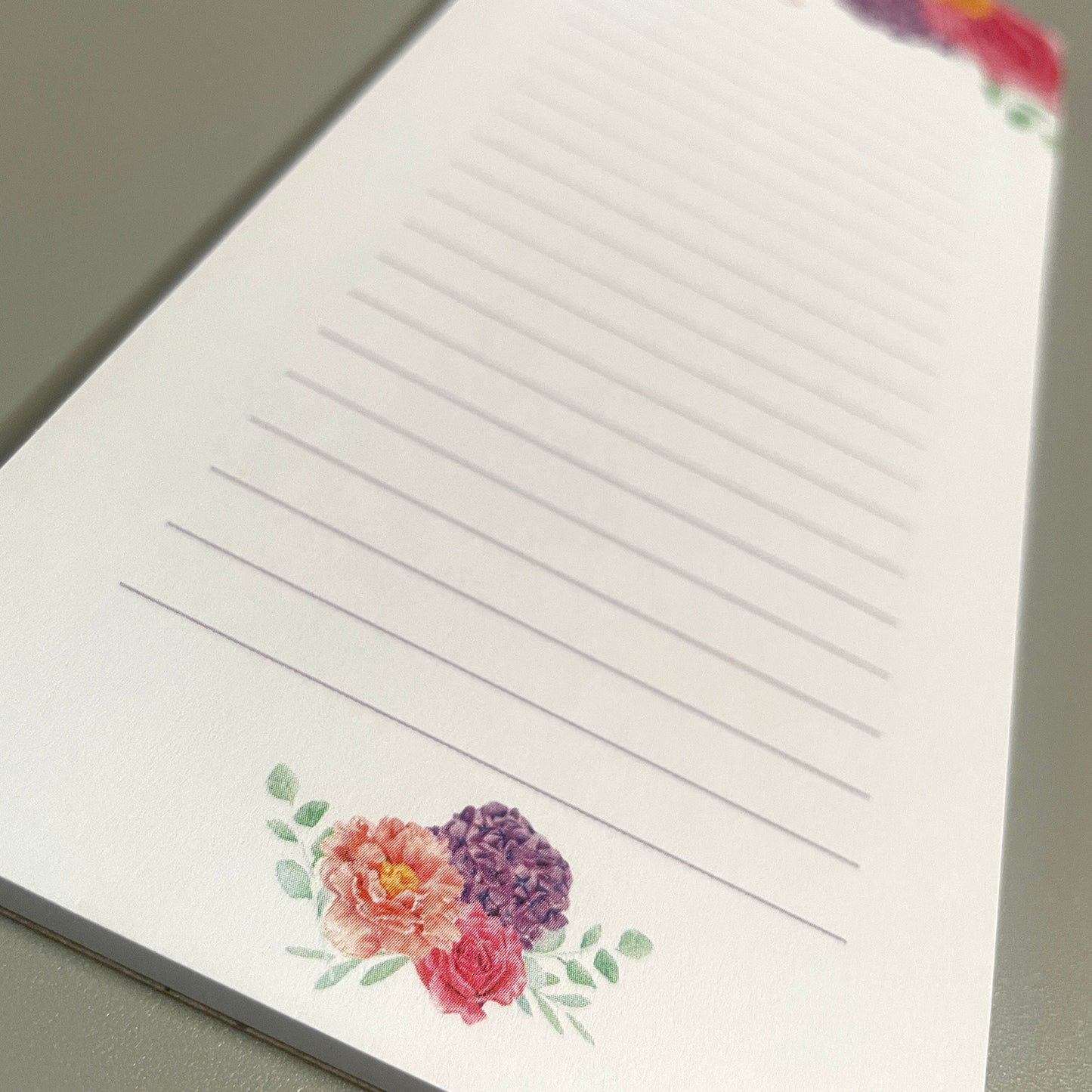 Floral Notes Lined Notepad