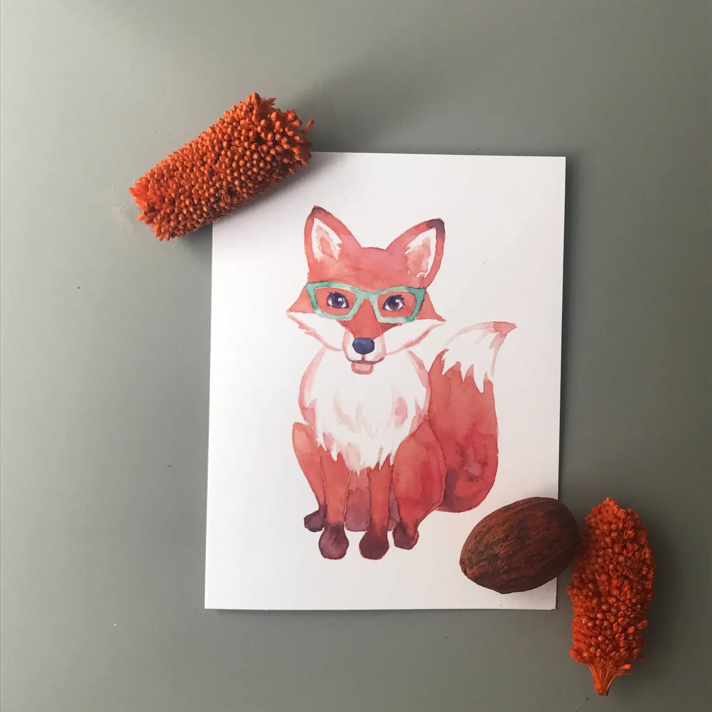 Fox in Glasses Note Card Set