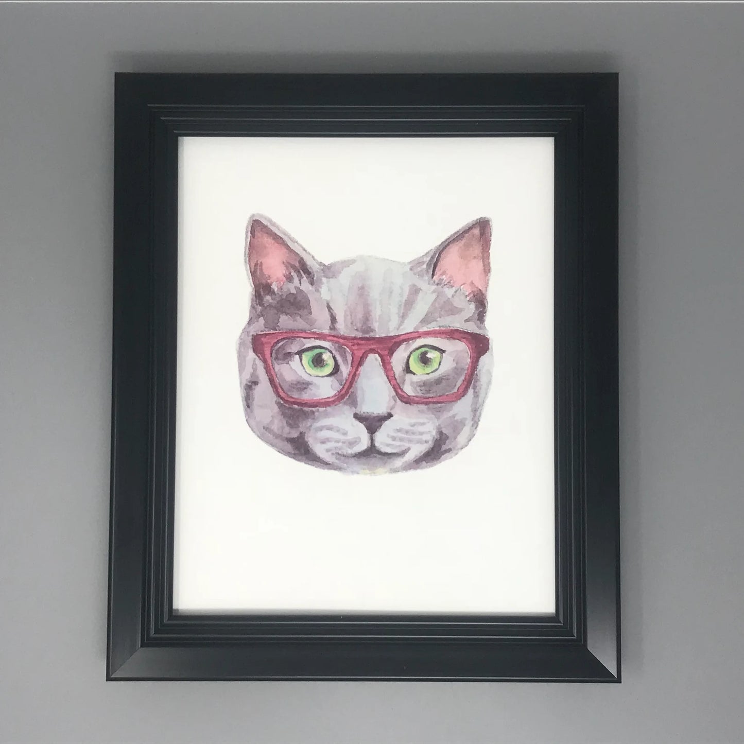 Cats in Glasses Print