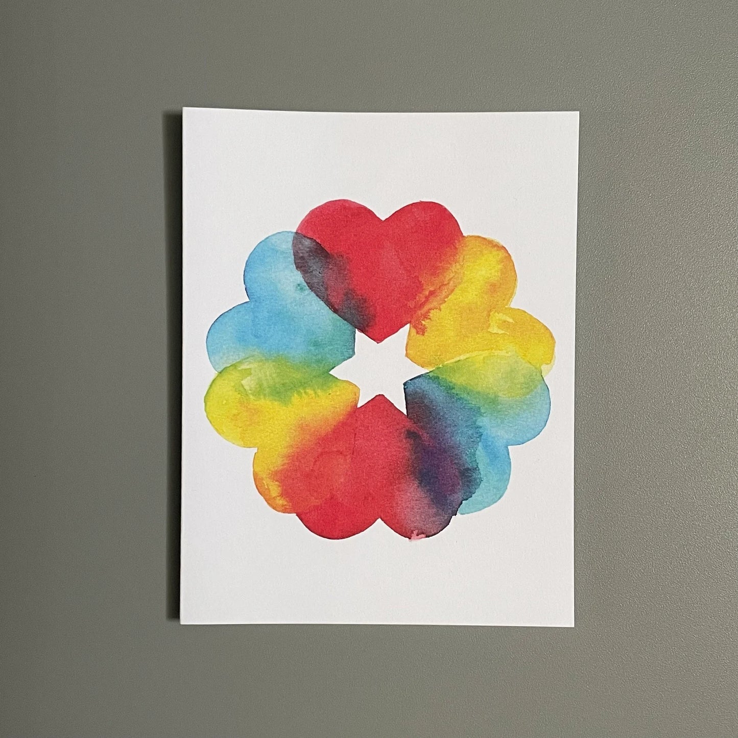 Love Rainbow Hearts Note Card Set