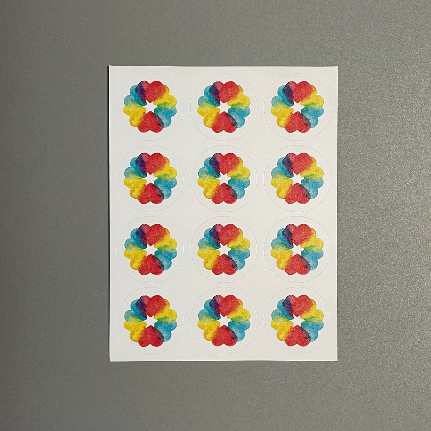 Love Rainbow Hearts Note Card Set