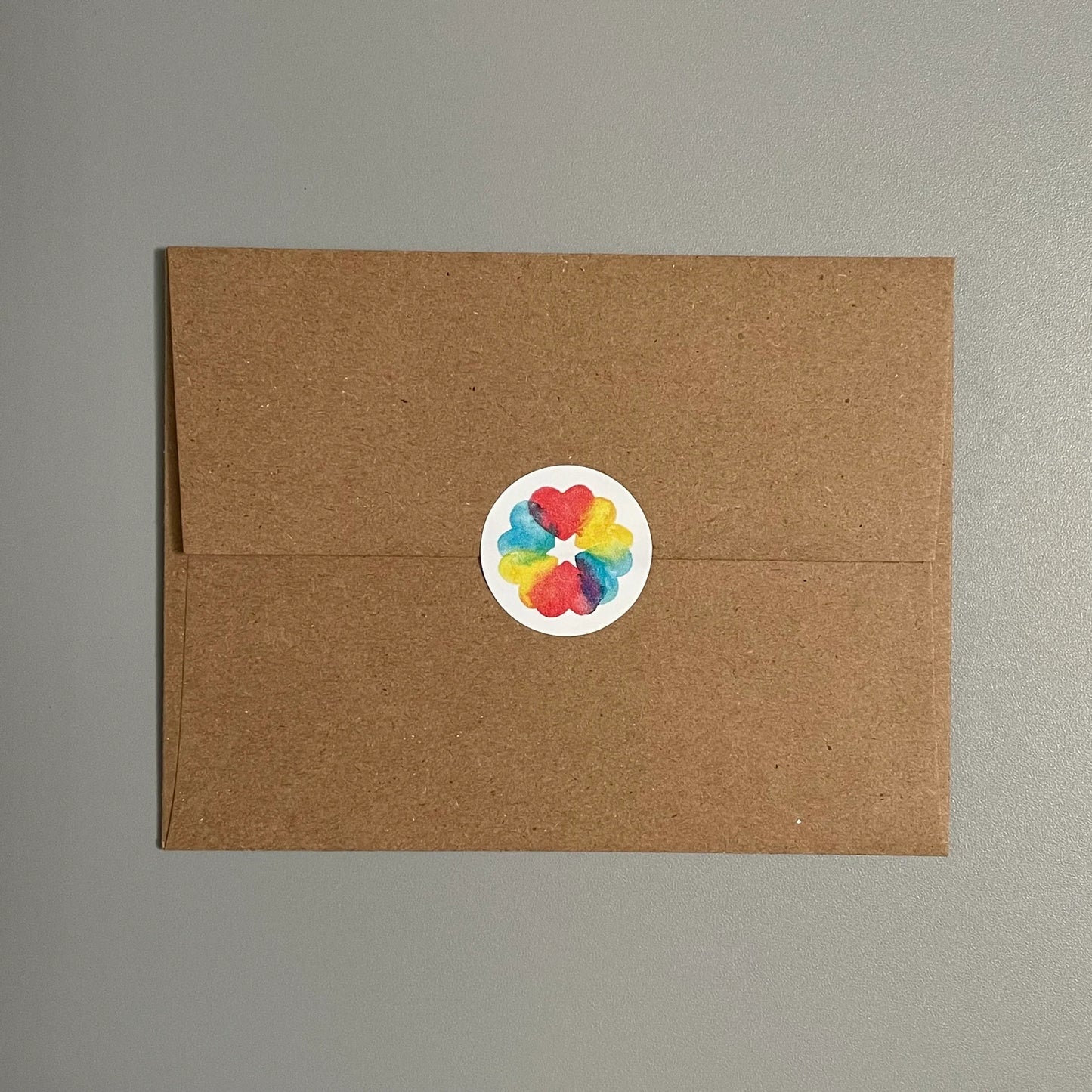 Love Rainbow Hearts Note Card Set