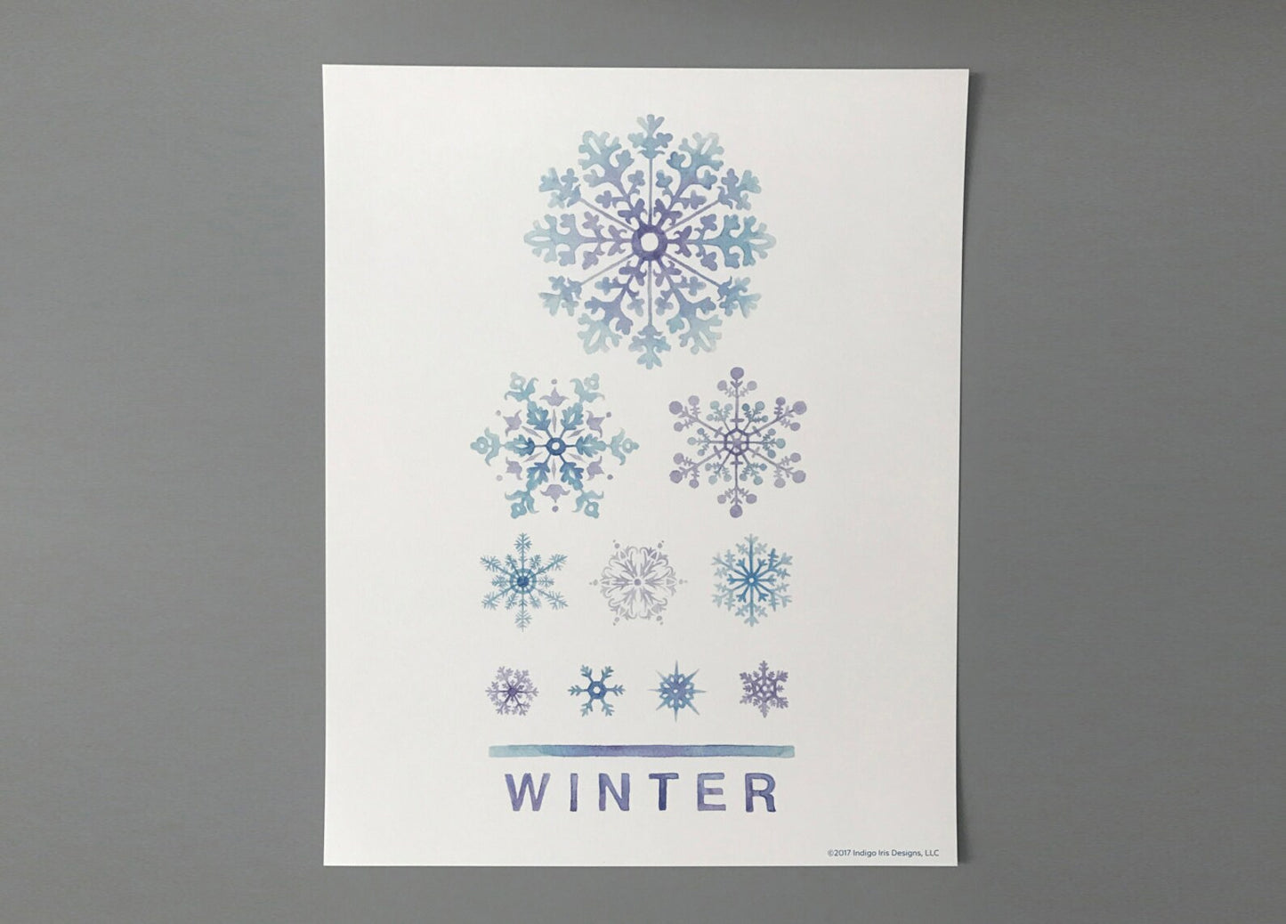 Individual Season Eye Chart Print